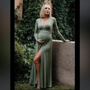 Baltic Born Arianna Maxi Dress in Sage Green
